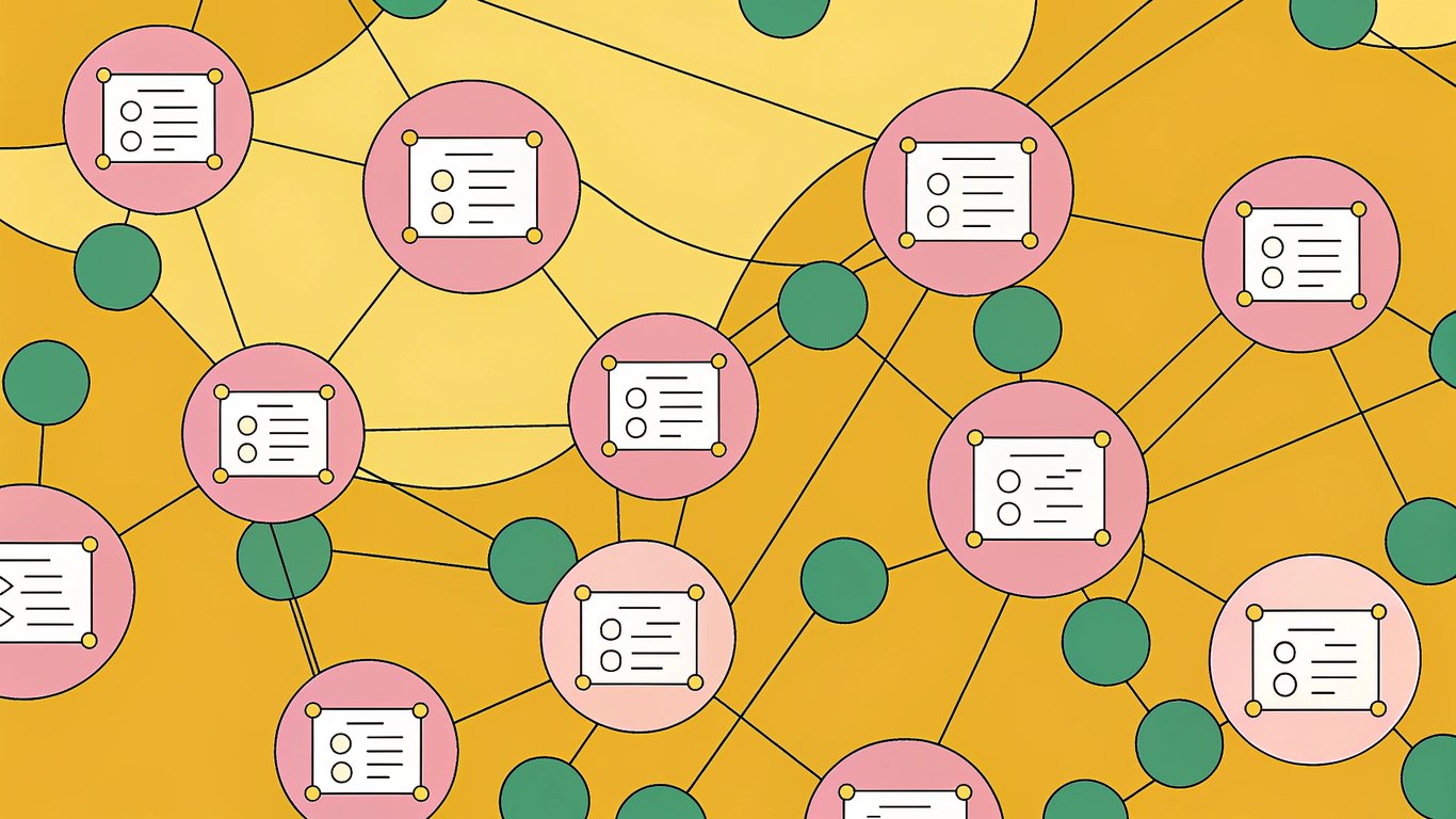 Illustration of a content library with optimized content highlighted