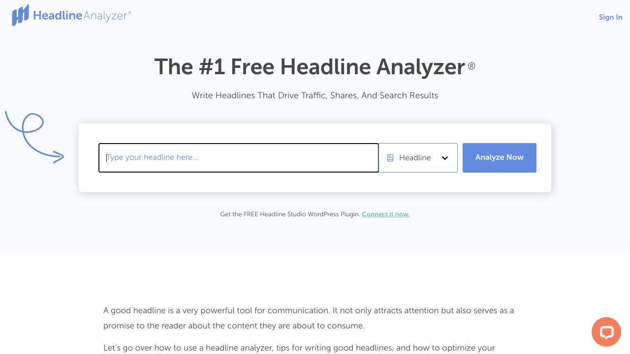 CoSchedule Headline Analyzer interface screenshot