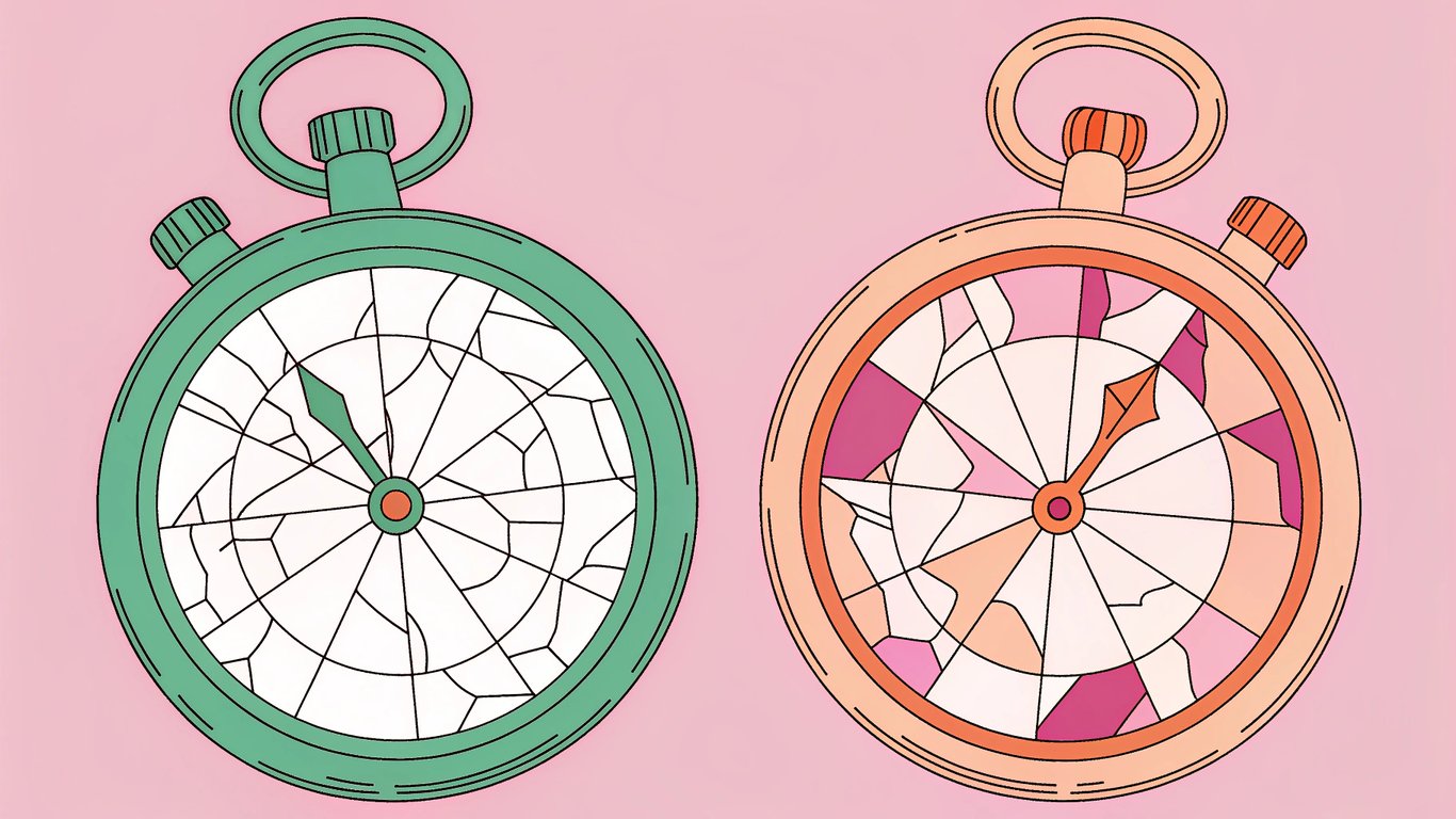 Website speed comparison illustration
