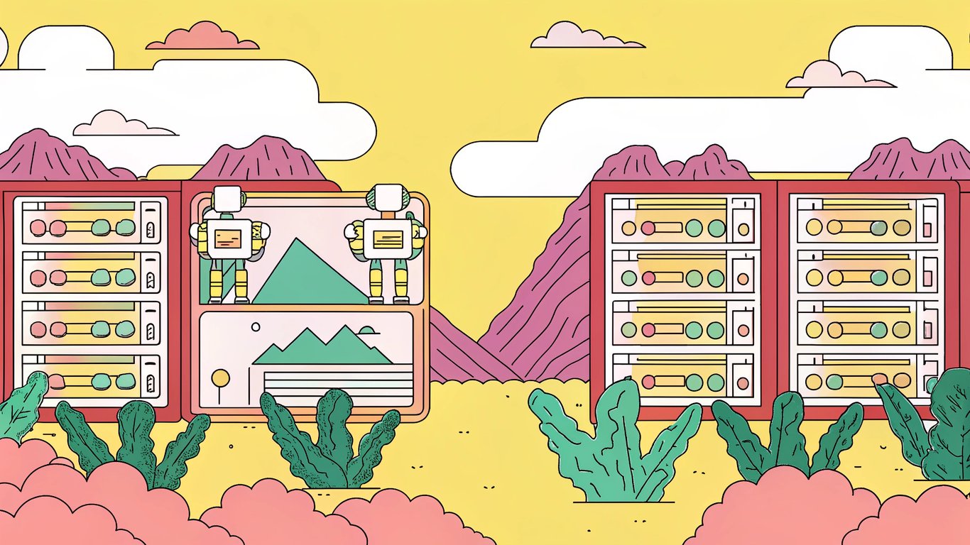 AI-generated content being published on a fast website, representing modern blogging challenges.