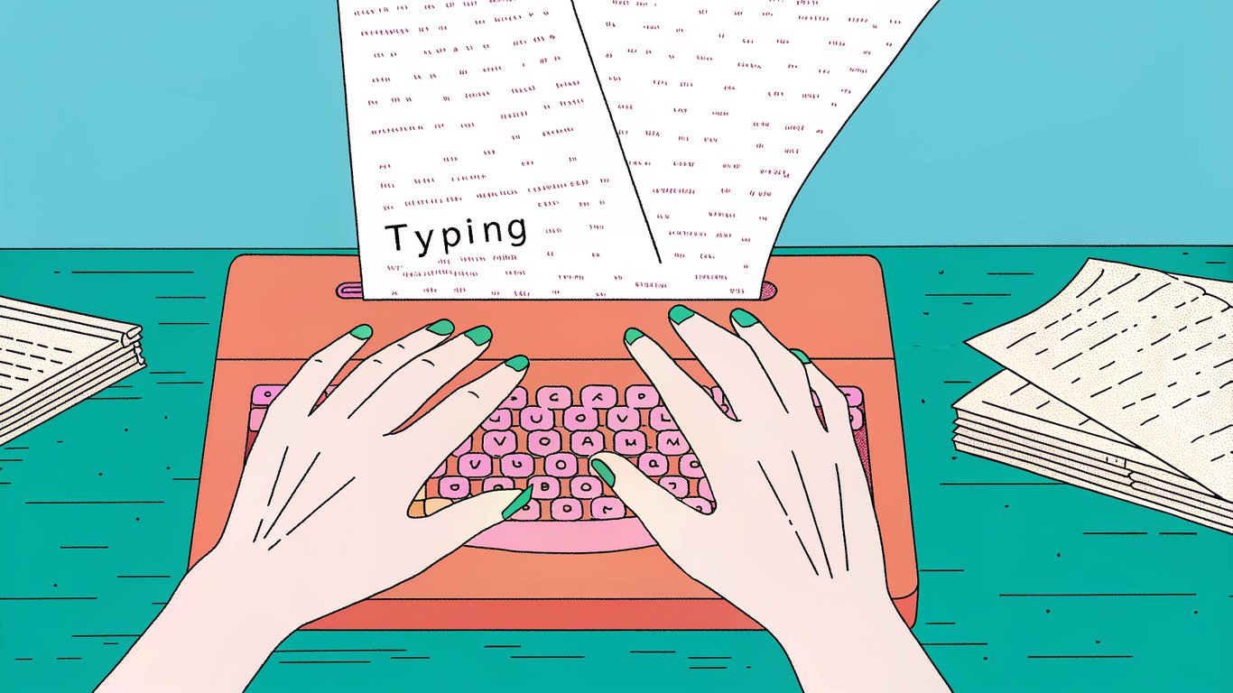 Illustration of AI-powered writing process