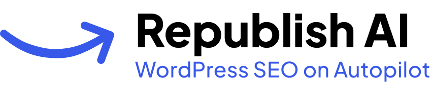 RepublishAI logo - WordPress SEO Traffic on Autopilot