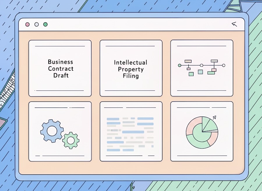 Law firm blog automation dashboard showing scheduled legal content