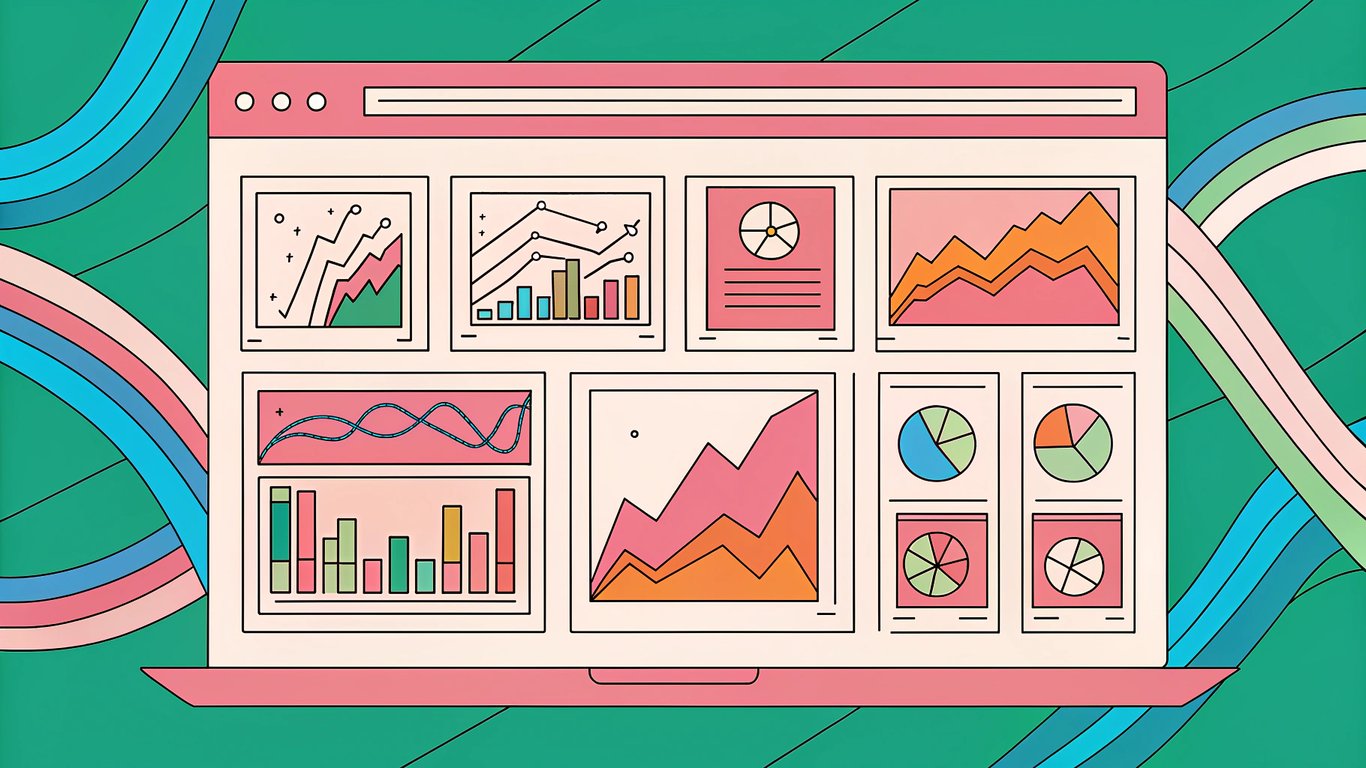 A comprehensive dashboard showing engagement, SEO, and conversion metrics for AI content.