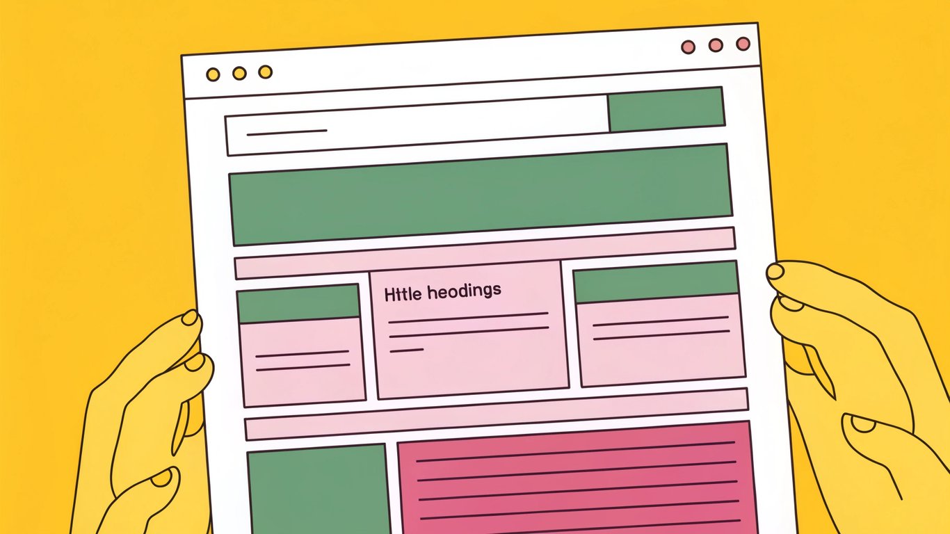 Diagram showing strategic keyword placement areas within a WordPress post.