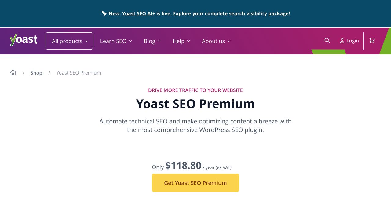 Screenshot of the Yoast SEO plugin page, illustrating where the SEO title field would appear in a WordPress editor.
