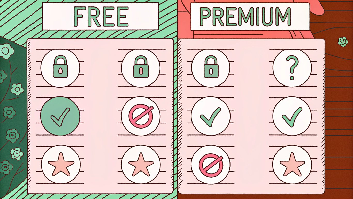 Visual comparison illustrating the differences between Yoast SEO Free and Premium versions.