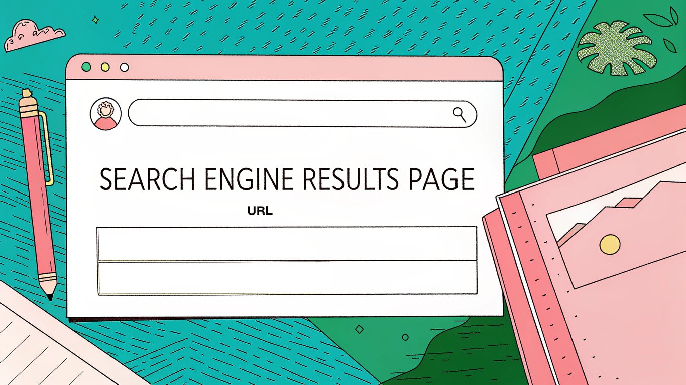 An illustration of a search engine result snippet, highlighting the title tag, URL, and meta description.