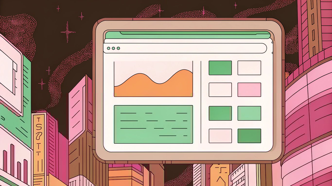 A sleek, holographic WordPress admin dashboard glows against a dark cyberpunk cityscape, with animated keyword tags orbiting the content area and neon code streams flowing around it, evoking a futuristic 2025 vibe.