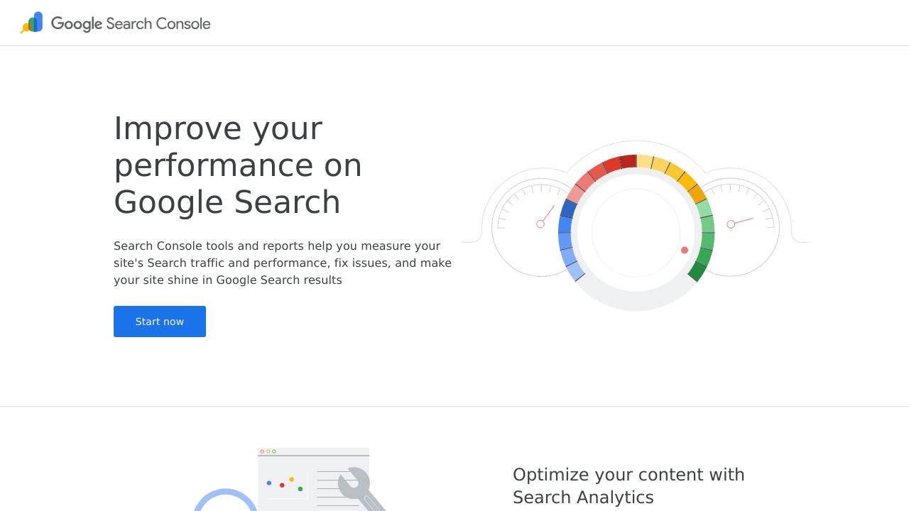 Screenshot of the Google Search Console interface.