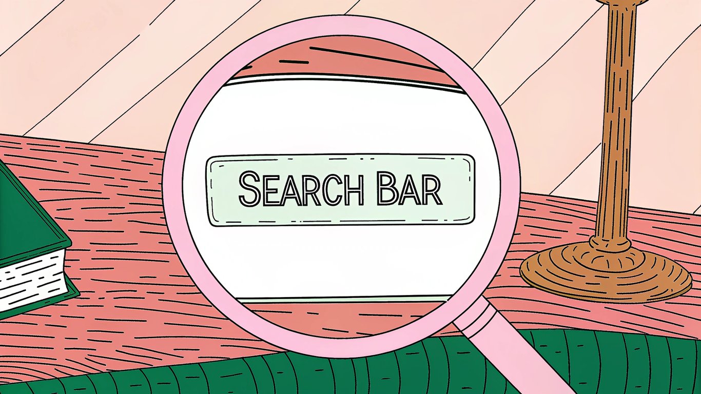 A magnifying glass revealing the hidden intent behind a search query.