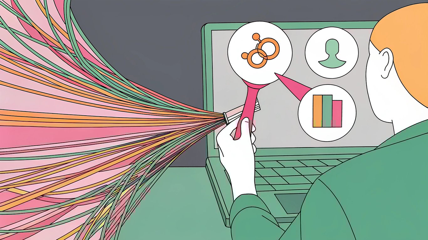 Illustration of Google Search Console as a direct connection between a website and Google's search engine, showing data flow.