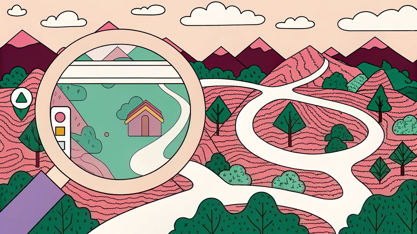 A visual metaphor of an XML sitemap as a roadmap guiding search engines through a website.