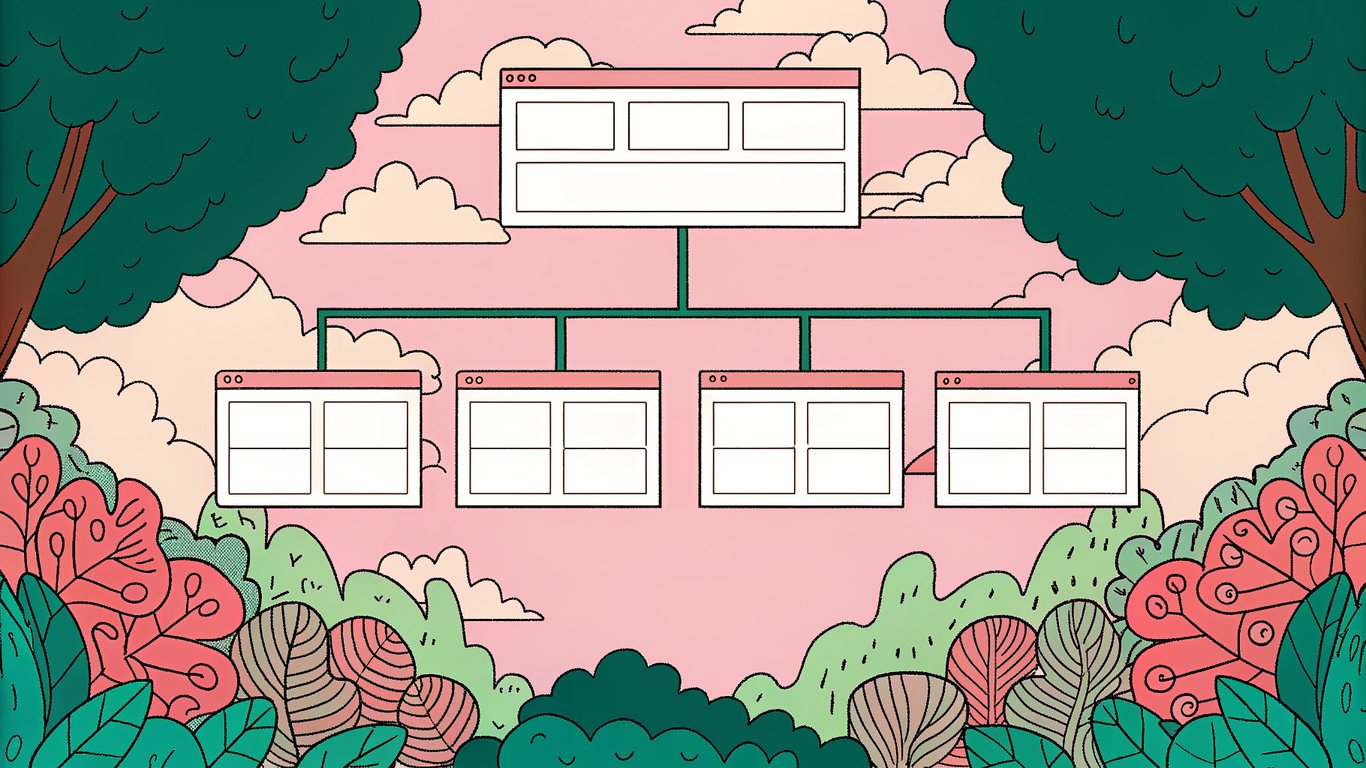 A visual representation of a well-structured document with a main title (H1), subheadings (H2), and further sub-subheadings (H3).