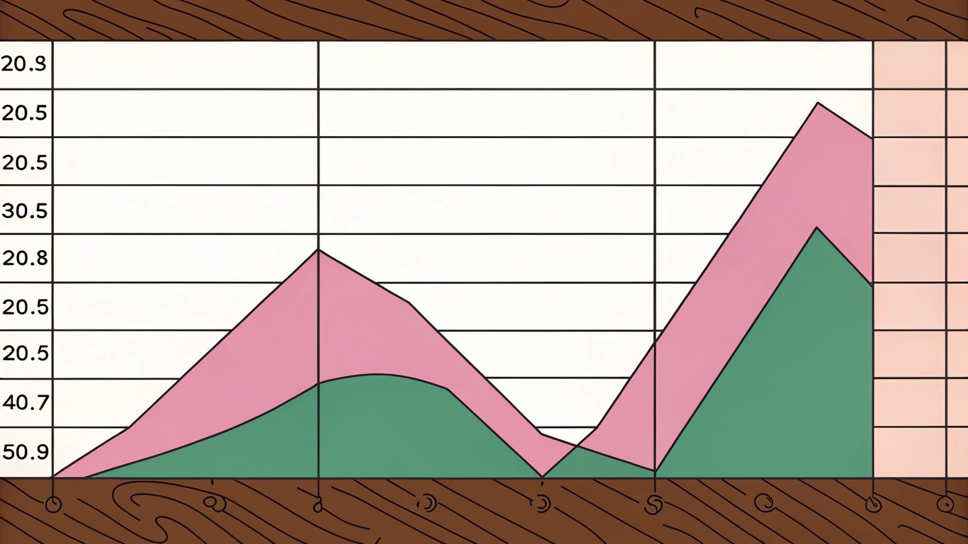 A lifecycle graph showing content performance over time, with an initial rise, a peak, and then a gradual decline.