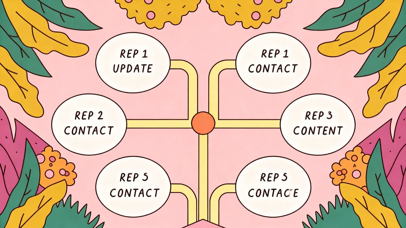 Illustration of a flowchart with content audit action items: Keep, Update, Consolidate, Redirect, Delete.