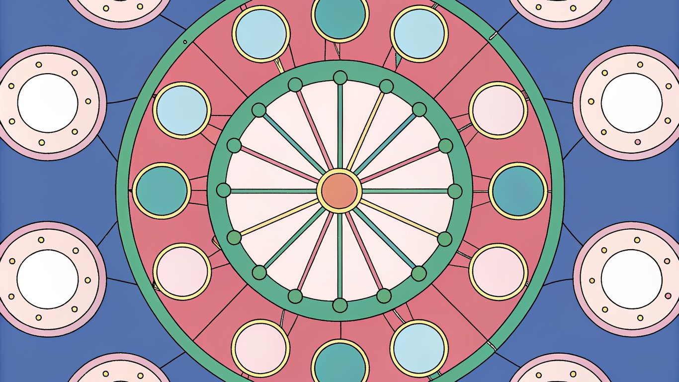 Diagram showing a central pillar page (hub) connected to multiple cluster content pieces (spokes).