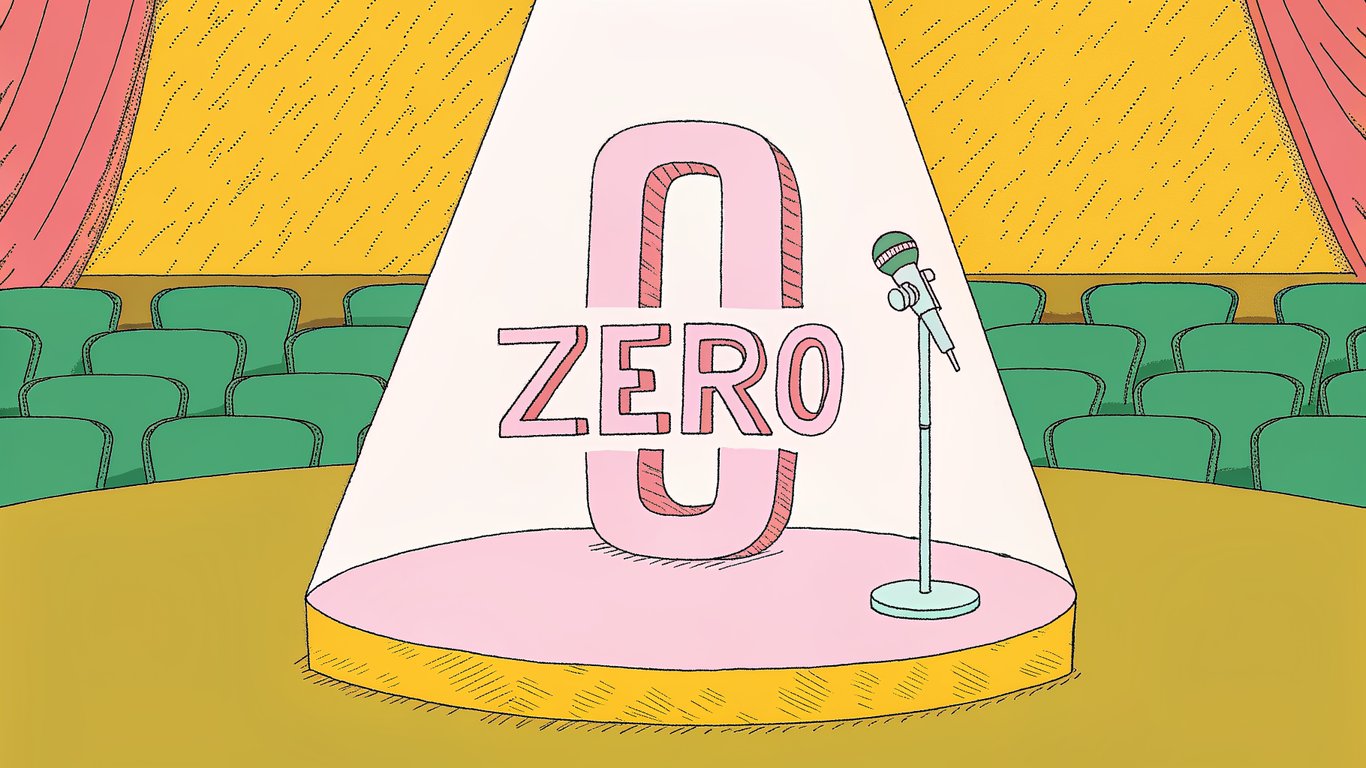Metaphorical illustration of 'position zero' and voice search benefits for SEO.