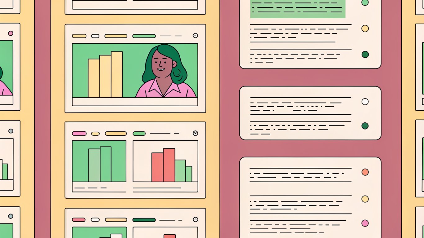 Illustration of a brand voice chart showing spectrums for tone and style, with example text for each dimension.