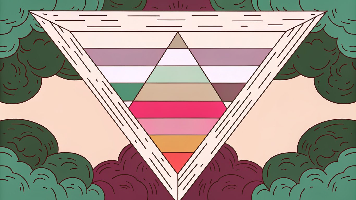 An inverted pyramid diagram illustrating the inverted pyramid content structure, with the direct answer at the top, followed by supporting details and context.