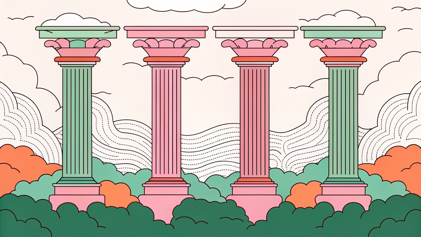 Five foundational pillars representing the non-negotiable elements of SEO-optimized content.