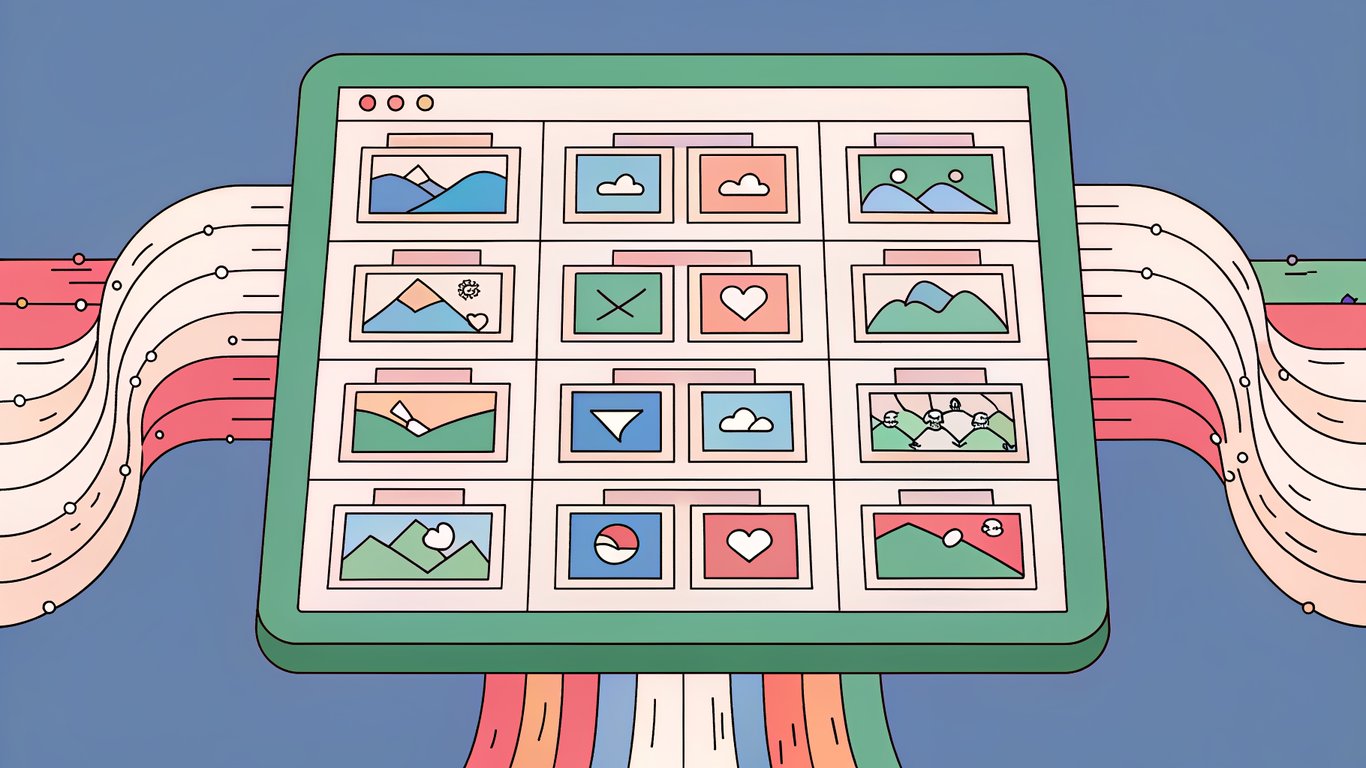 Illustration of a content calendar as a central operating system, showing interconnected content elements.